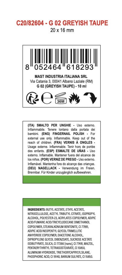 smalto greyish taupe