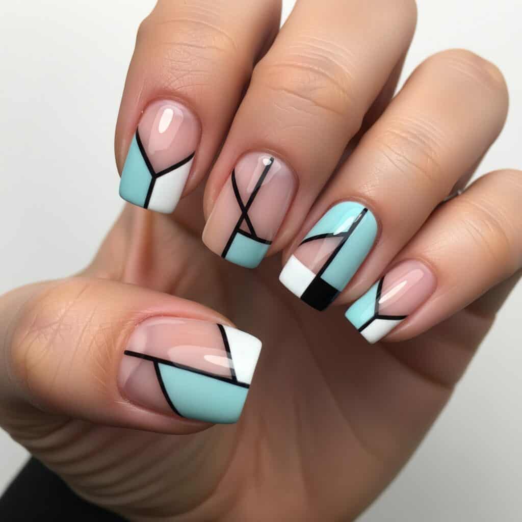 idee unghie naturali negative space