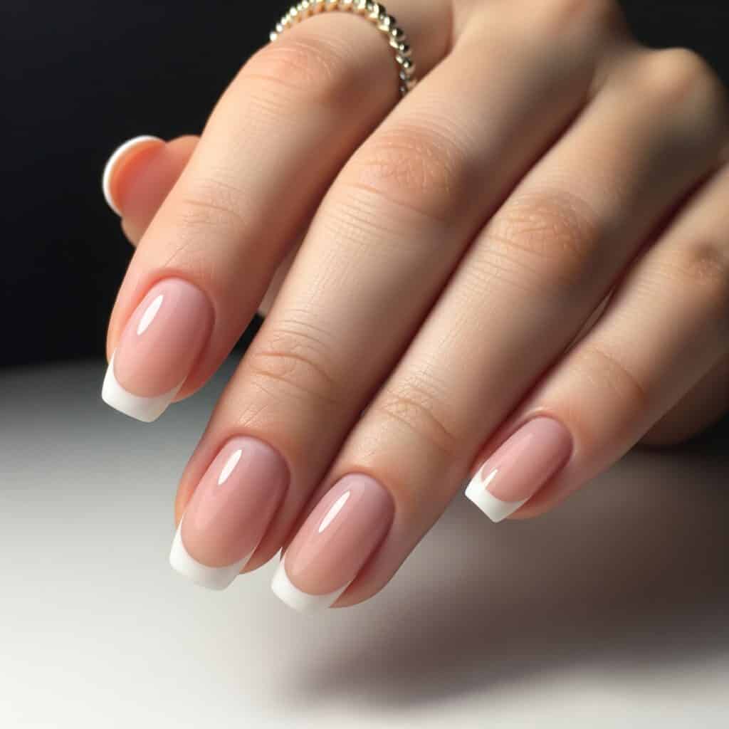 nail art naturale french