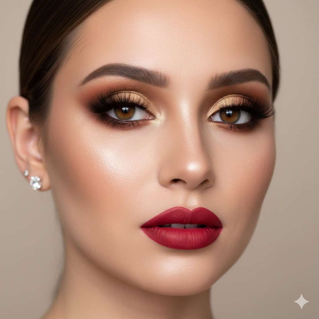 trucco natalizio elegante