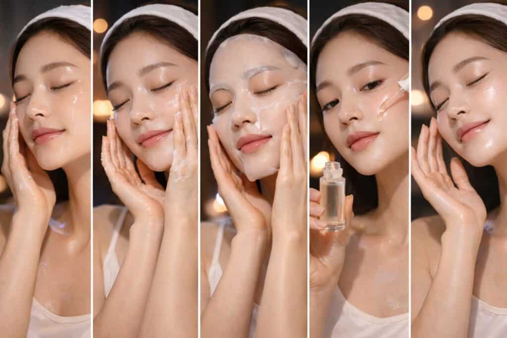 glass skin come ottenerla step serali